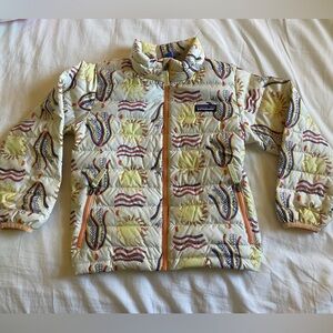 Girls Patagonia Puffer Coat Sunshine